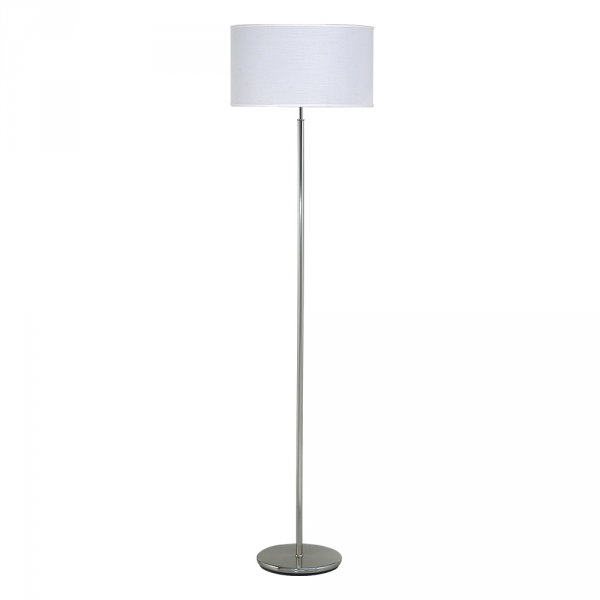 Lampara de pie dorado c/pantalla Luz del Siglo