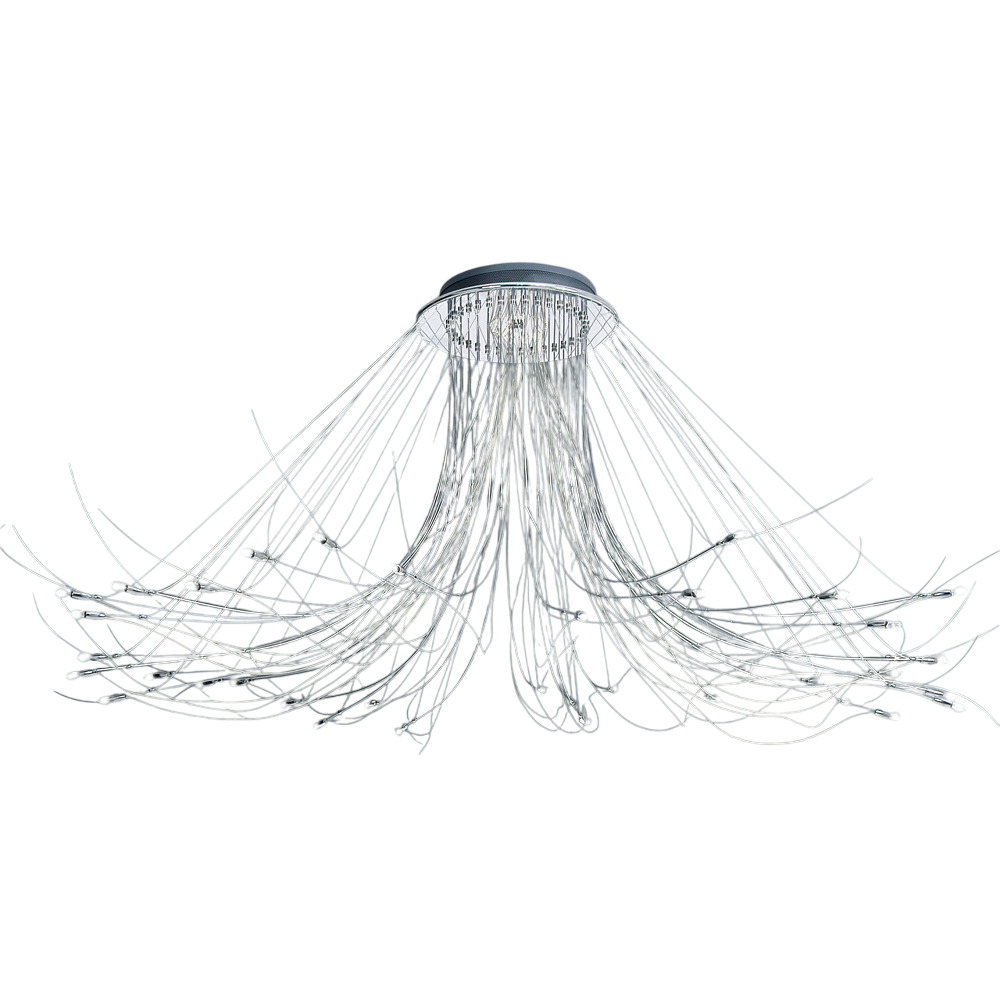 Araña FLEXI 36 luces c/fuente y lámparas Bi-pin LED G4 Nova