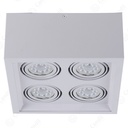 Plafon ECUA Dicro 4 Luces - Aluminio Candil