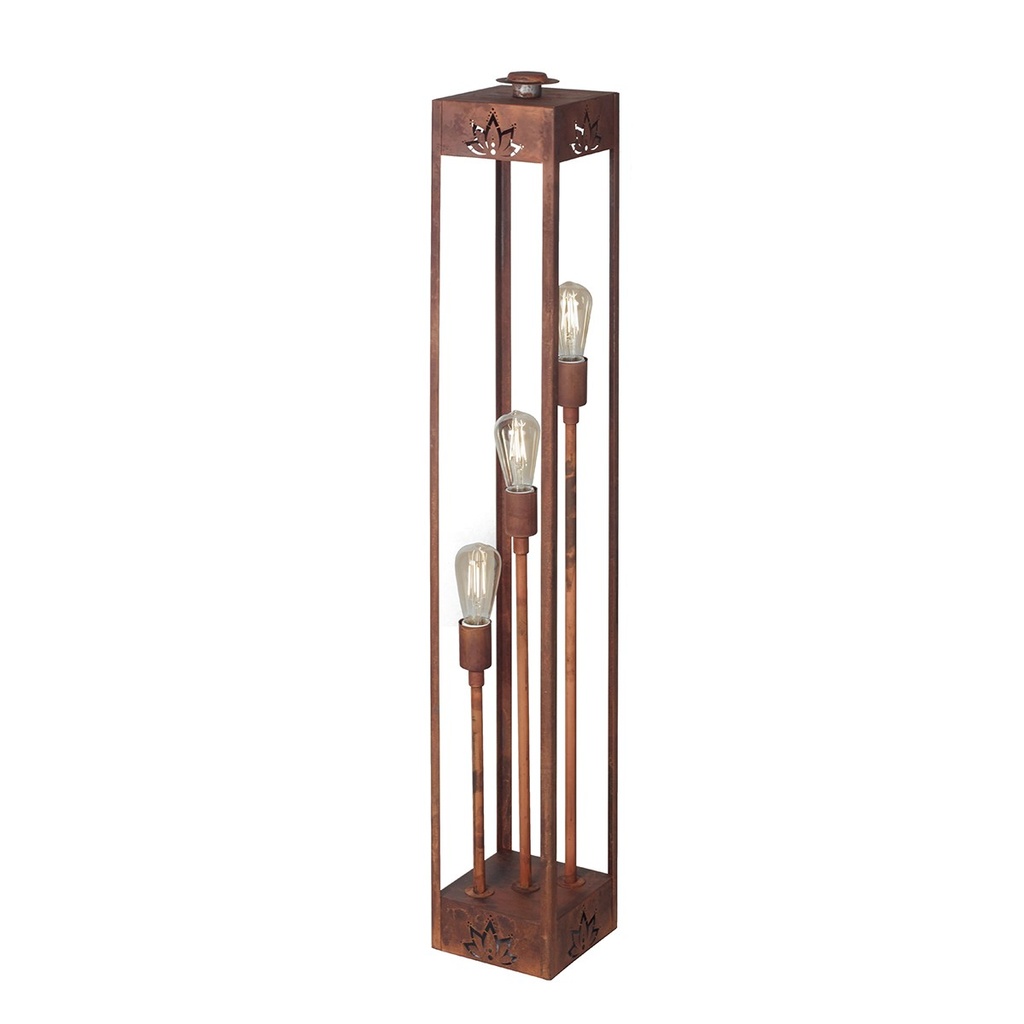 Fanal electrico de pie 3L E27 115x19x19cm San Justo