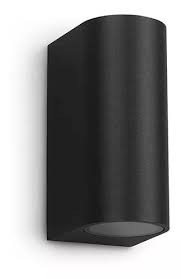 Bañador de pared media caña - Bidireccional 2 x GU10 aluminio tacoma