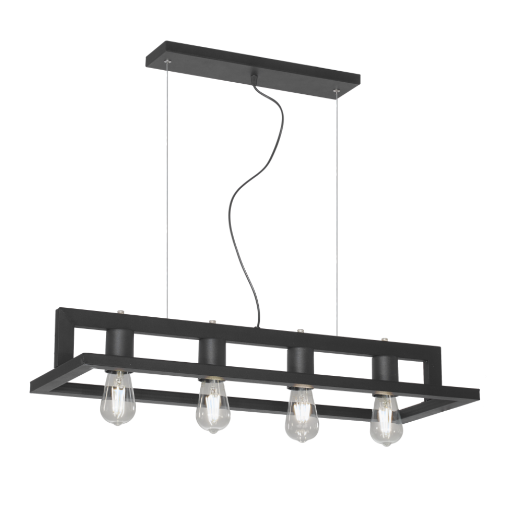 Colgante "CARTAGENA" 4 Luces ferroluz