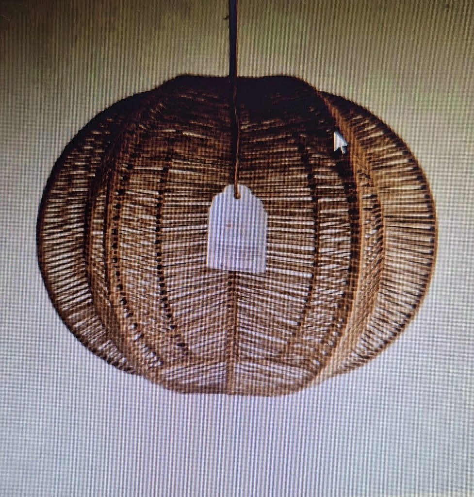 Colgante trevelin 60x30 negro Luz Calida