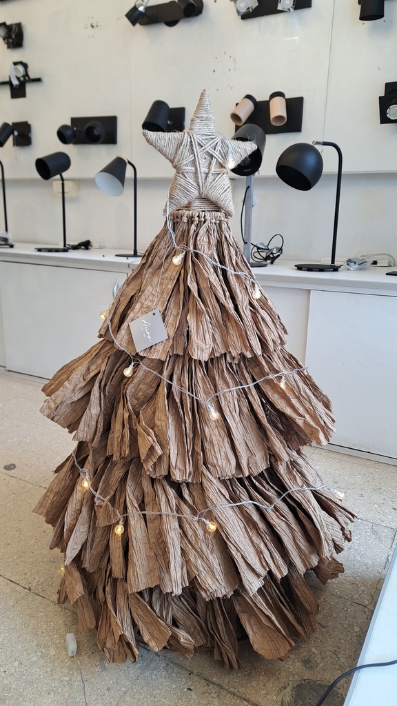 Arbol Flecos chico 70cm Luz Cálida C/ Luces