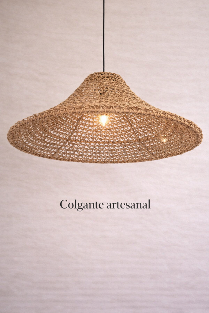Colgante Luciana 1mt x 40cm tostado Luz Calida