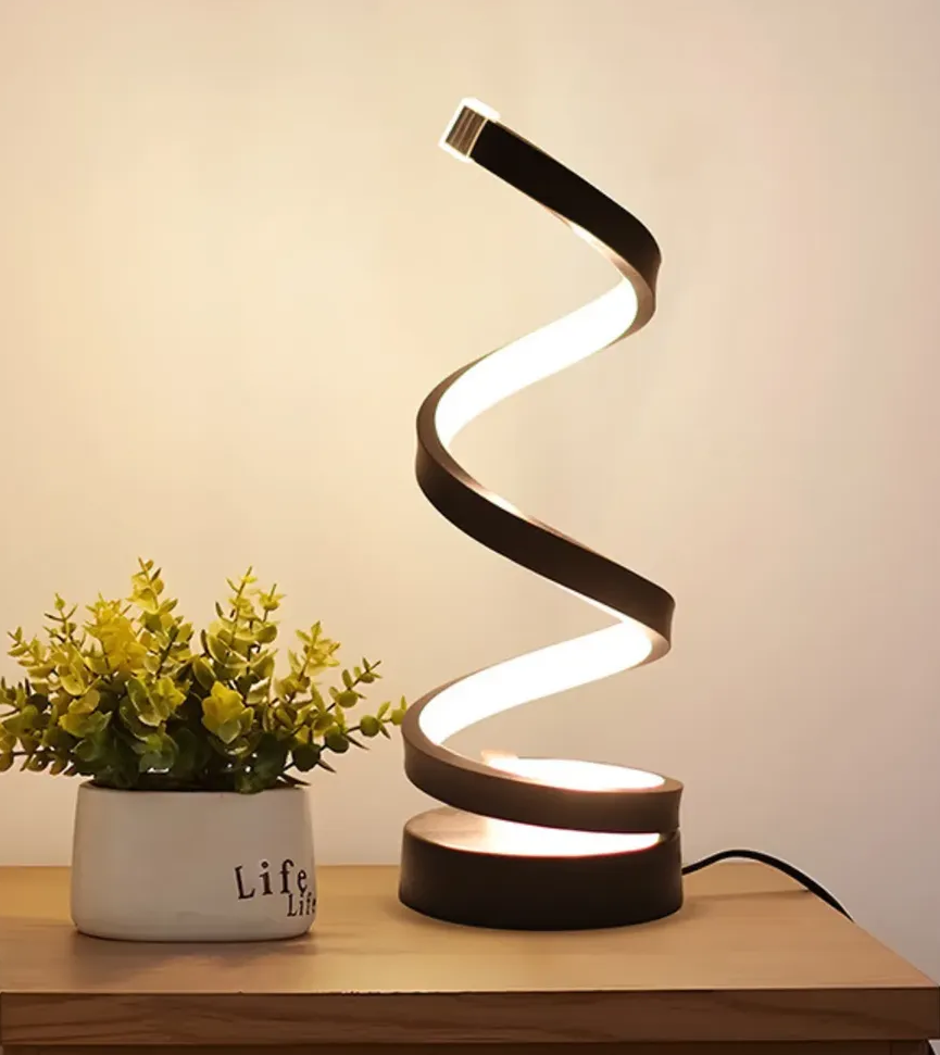 Velador Minimalista 3 Tonos Luz Tactil  Usb Aura