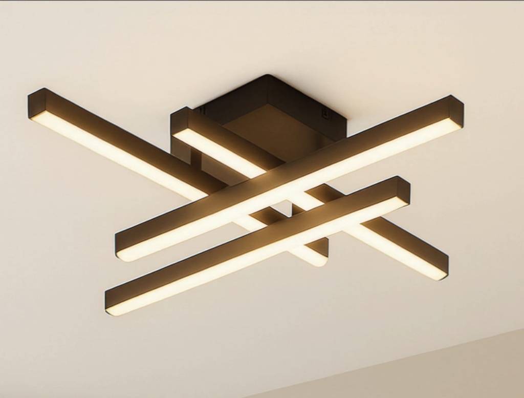 PLAFON CRUZ LED INTEGRADA 36WATTS L510*W510*H100MM CALIDO 3000K Alom