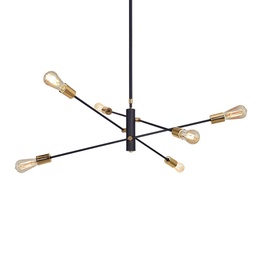 Colgante VINTAGE 6 Luces E-27 Ronda