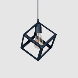 [ColgCubo2Luces-34] Colgante Cubo C-1007 x2 + base Ferrolux