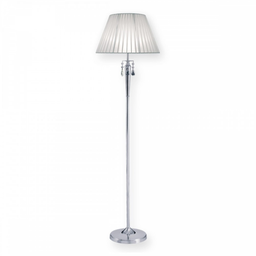 [lp4721cryob-56-cromo] Lampara pie Ninna cromo c/pantalla organza Luz del Siglo