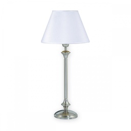 [lm0150YLB-56-acero] Lampara de mesa LÍNEA VICTORIA Luz del Siglo