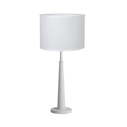 [VE3408-01ZKC-56-color] Velador Frank color c/pant Cillindrica  claro Luz del Siglo