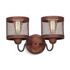 Aplique USHUAIA 2 Luces malla San Justo