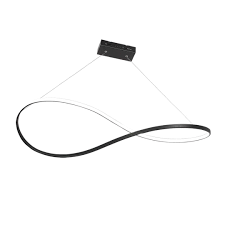 [VN-0101-CO-80] Colgante INFINITO chico 24W L:80cm A:28cm negro Vignolo