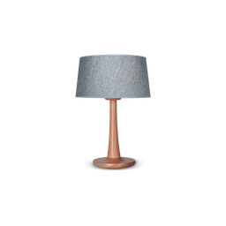 [1181ML-35-Len] LAMPARA DE MESA EN MADERA DE LENGA MATE Carilux