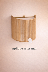 [aplique-mar-56] Aplique pared hilo de yute 25 x 20 cm Luz Calida