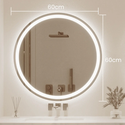 [espejoledantiempañe-56] Espejo led antiempañe 60Cm Luz Cálida