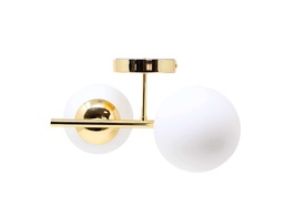 [n33-218] Lámpara aplique Glass 2 luces MEDIDA:35x34x20 cm urbana