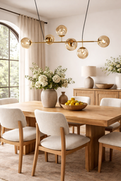 [N41-218] Lámpara colgante Glass 6 luces AMBAR MEDIDA:120×45 cm urbana