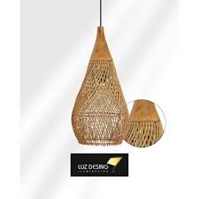 [gha03372-99] Colgante ratan natural grande medida 40x50x65 grass