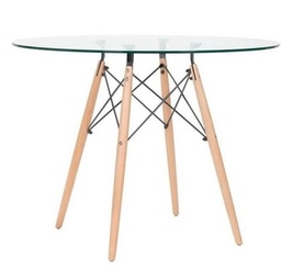[mesaeamesglass100cm-46] Mesa Eames Glass 100cm redonda vidrio madera Aura