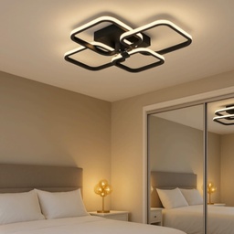 [X0090BK-590-63] PLAFON JUPITER  56WATTS  L590*W455*H82MM ALOM