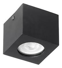 [225/p-32] Plafon de techo cuadrado dicro gu-10 aluminio fw